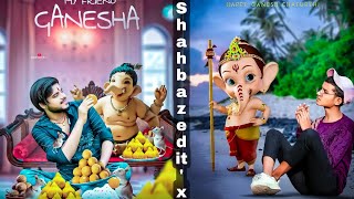 Ganpati Bappa Photo Editing PicsArt || Ganesh Chaturthi Photo Editing PicsArt Lightroom screenshot 5