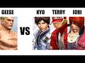 Solo geese vs kyo terry iori battle   kof xiv