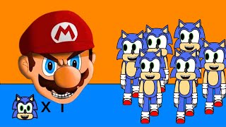 SONICS ARE AFRAID OF MARIO EXE APPARITION