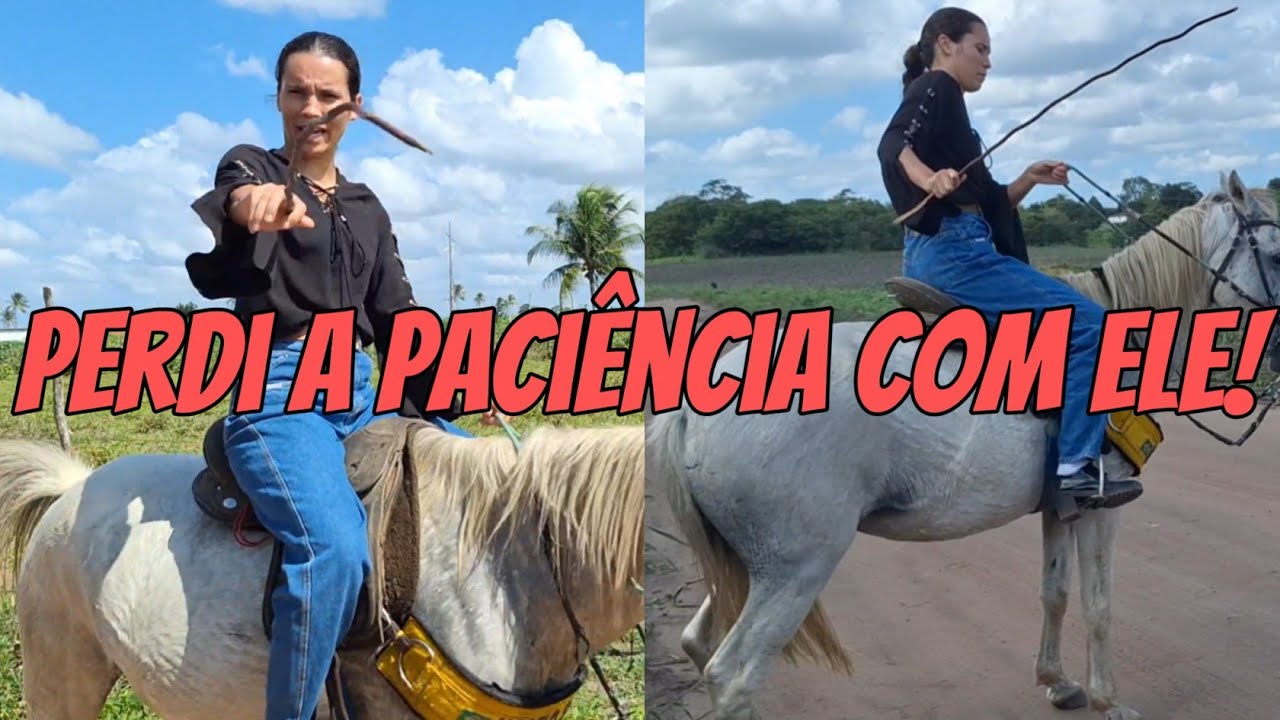 Passeio virou desafio: o cavalo não colaborou🥲