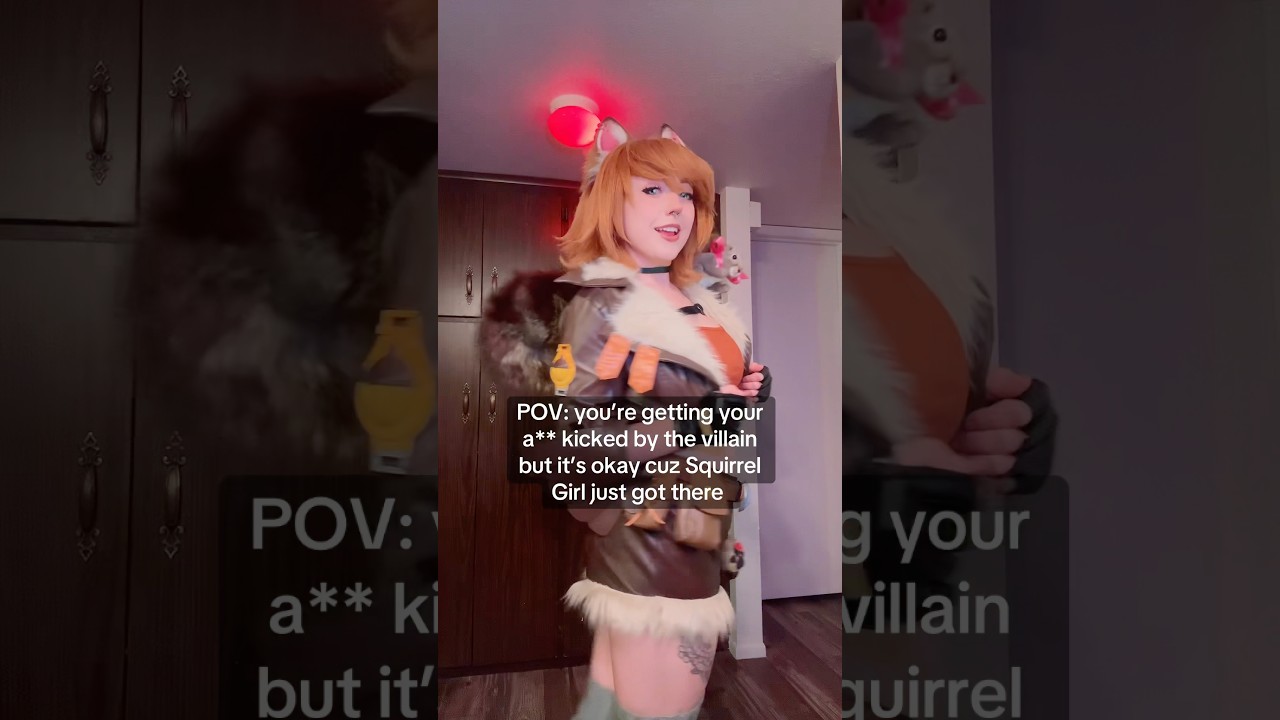 They don’t call her Unbeatable for nothing 💪 #cosplay #cosplaygirl #squirrelgirl  #marvelrivals
