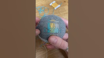 #visiblemending using a simple checked darn to repair a sock