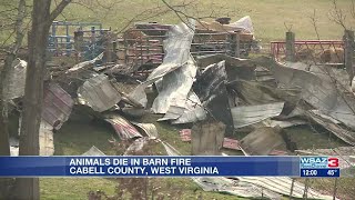 Cabell County barn fire