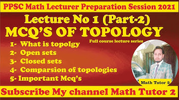 Mcqs of topology and functional analysis - mcq