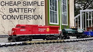 Victoria BC: Convert an O gauge MTH Dash 8 to Battery (link to UPDATED battery mods in description)