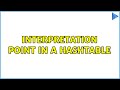 Interpretation point in a hashtable