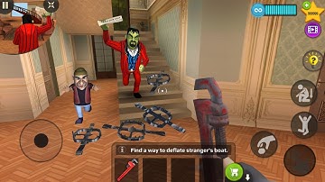 Scary Stranger 3D - troll funny everyday , gameplay walkthrough  part 411 ( android, ios)