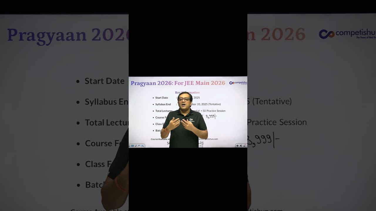 JEE MAIN Online course | JEE 2026