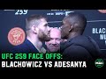 Israel Adesanya vs. Jan Blachowicz Face Offs | UFC 259 Press Conference