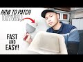 How To Repair A Hole In Drywall Using The California Patch Method | Fast And Easy DIY For Beginners!