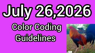 July 26,2026 Color Coding Guidelines 
