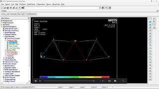 2D TRUSS ANALYSIS | MECHANICAL APDL TUTORIAL #btech #ktu #exam #lab