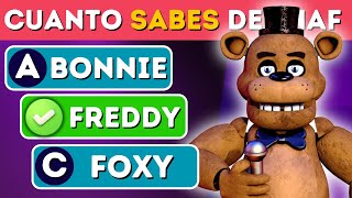 ¿Cuánto Sabes De Five Nights At Freddy?Quiz FNAFFreddyFoxyBonnieChicaLefty