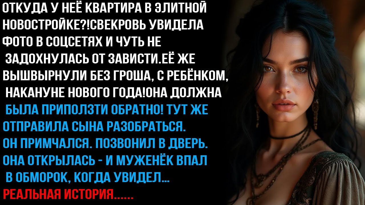 СВЕКРОВЬ ВЫГНАЛА НЕВЕСТКУ С РЕБЁНКОМ. ПРАМО НА НОВЫЙ ГОД. НО НЕ ЗНАЛА,ЧТО ЕЕ БУДЕТ ЖДАТЬ ДАЛЬШЕ...