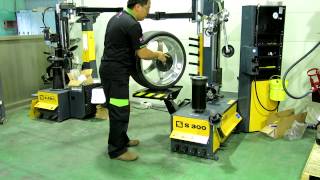 SICE tyre changer S300 免翹棒輪胎拆裝機如何輕鬆拆裝反拆式鋁圈教學