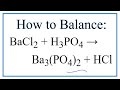Balancing Chemical Equations Concepts