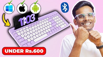 UNDER 600 - Wireless BT Keyboard for Mac & Windows 🤩 Portronics Bubble Square Keyboard