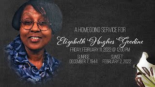 Homegoing Service for Elizabeth Hughes Goodine