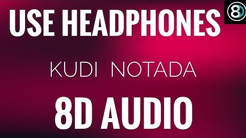 SriKrishna@gmail.com | Kudi Notada (8D AUDIO) | Sanjith Hegade | Arjun Janya | Catchy music