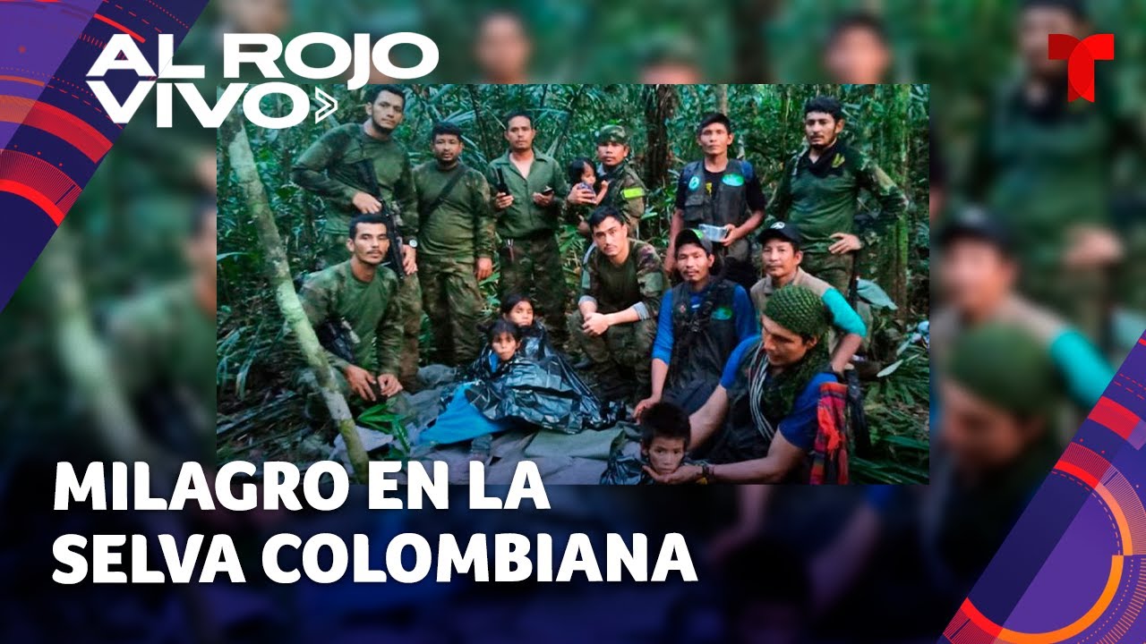 Hallan con vida a los niños perdidos en selva de Colombia
