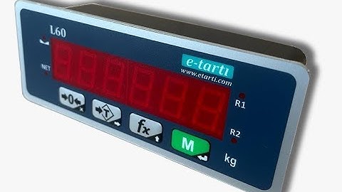 1 Dakikada L60 Ağırlık Göstergesi ile Kalibrasyon