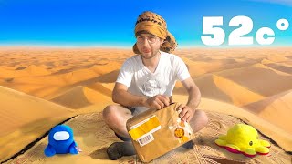 Ich Packe Fan Pakete in der Wüste aus
