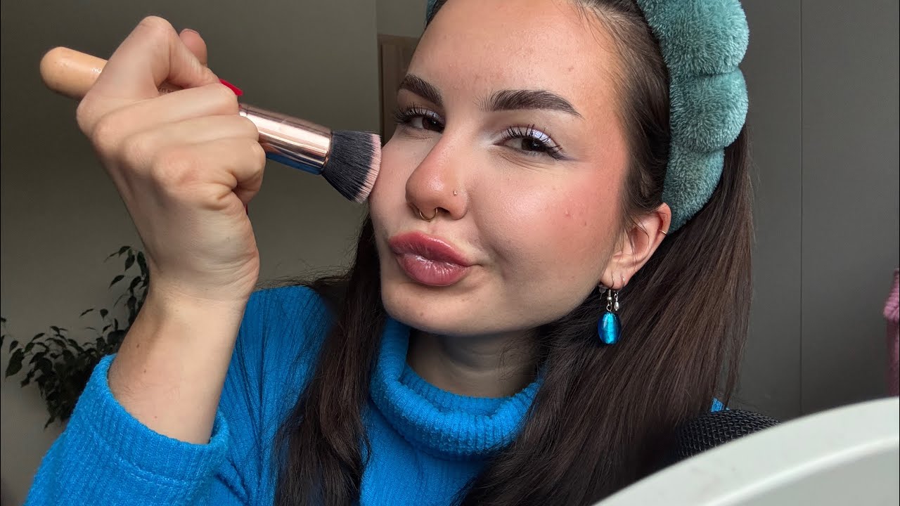 MOJA RUTYNA MAKIJAŻOWA 💄💋 ASMR bliski szept i dźwięki kosmetyków 