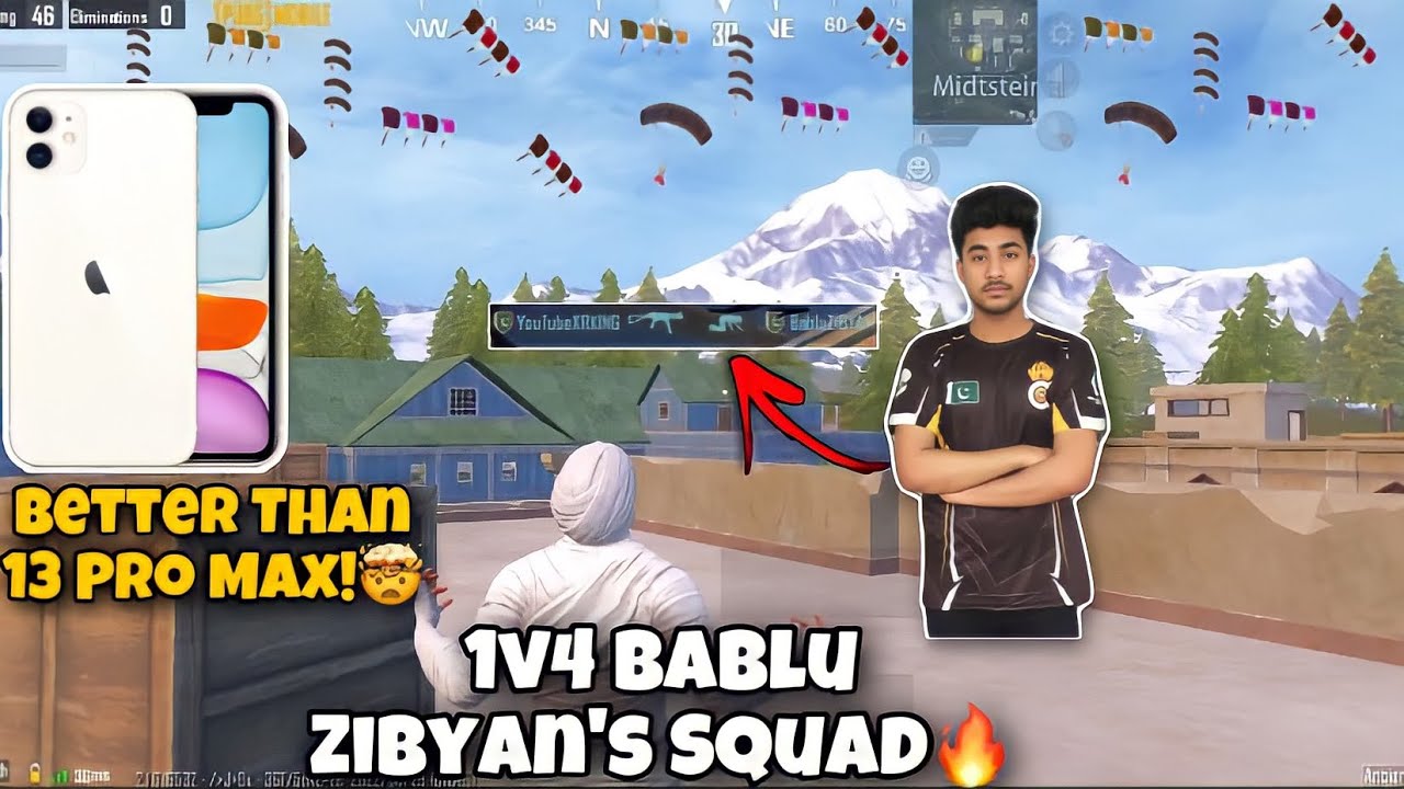 1v4 on team Bablu Zibyan's Squad🥵 | Power of iPhone 11 🔥 | Real King Of Livik |