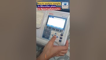 How to analyze sample in Microtiter plate via Spectrophotometer, #microbiology#laborator