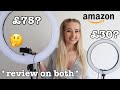 CHEAP VS EXPENSIVE RING LIGHT... Is it worth it? pros/ cons.