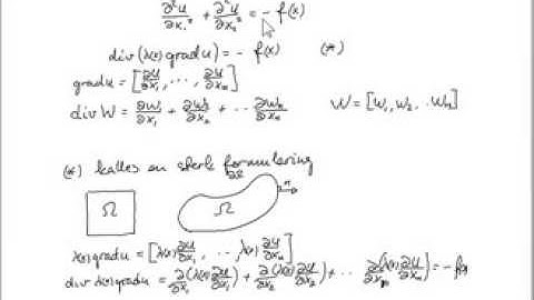 Strong and weak formulations