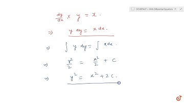 Find the equation of a curve passing through the point `(0, 2)` given that at any point (x, y) o...
