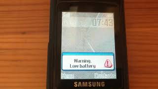 Samsung Sgh-D520 Low Battery
