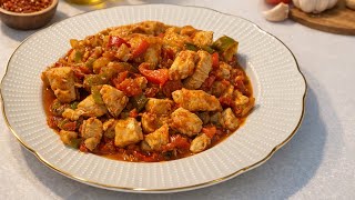 Tavuk sote tarifi 🤤👌طرز تهیه قورمه گوشت مرغ خیلی خوشمزه#tavuk #مرغی 