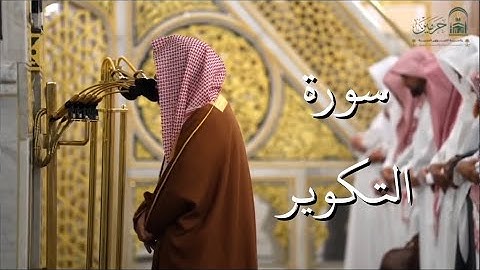 سورة التكوير | المصحف الصوتي والمرئي من صلاتي التراويح والتهجد بالمسجد النبوي لعام 1446هـ.