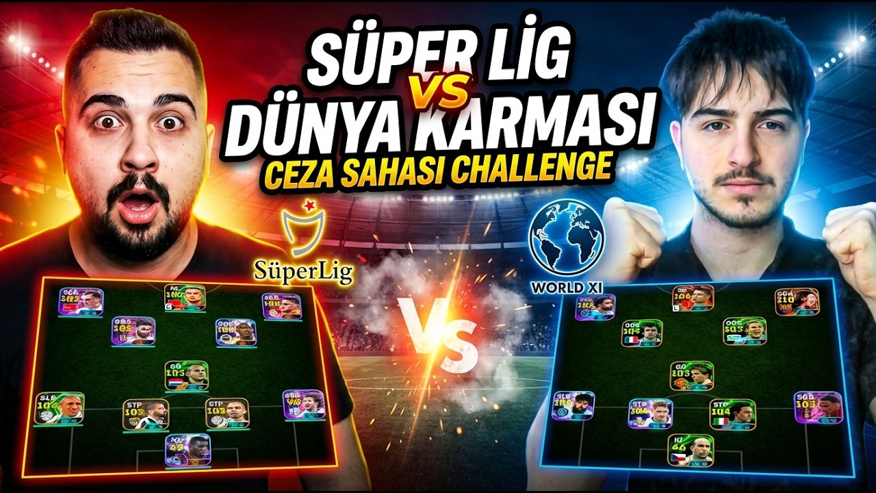 Tolga ile Süper Lig vs Dünya Karması Ceza Sahası Challenge! Forlan 45 Metre Gol! 😱