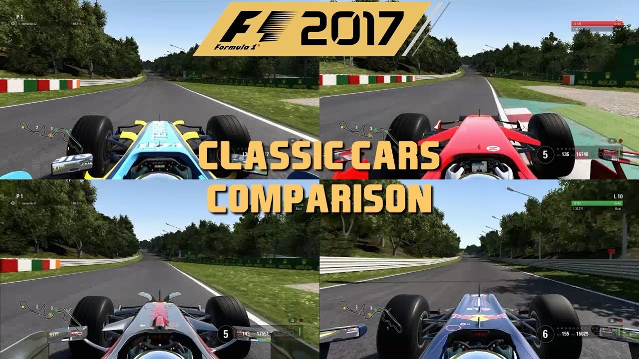 F1 2017 CLASSIC CARS COMPARISON (JAPAN)