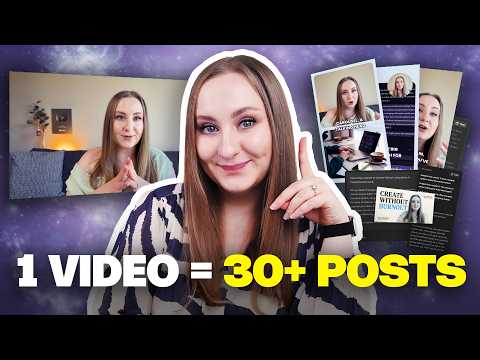 How I Turn 1 Recording Into a Month of Content (Step-by-Step)