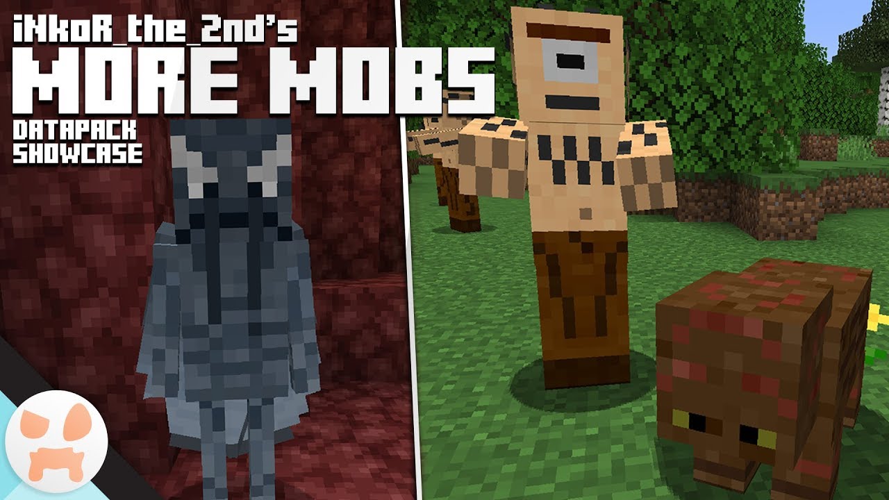 More Mobs In Minecraft Inkor S 1 13 More Mobs Datapack Showcase Youtube