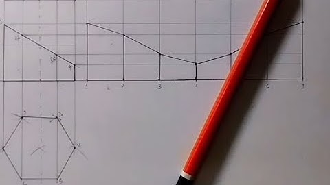 Development of truncated hexagonal  prism  solved example 4.