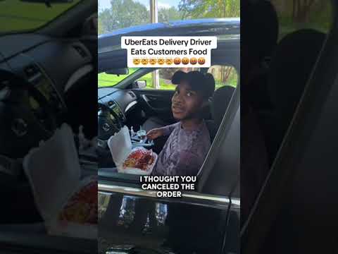Uber Delivery Driver Eats Customers Food