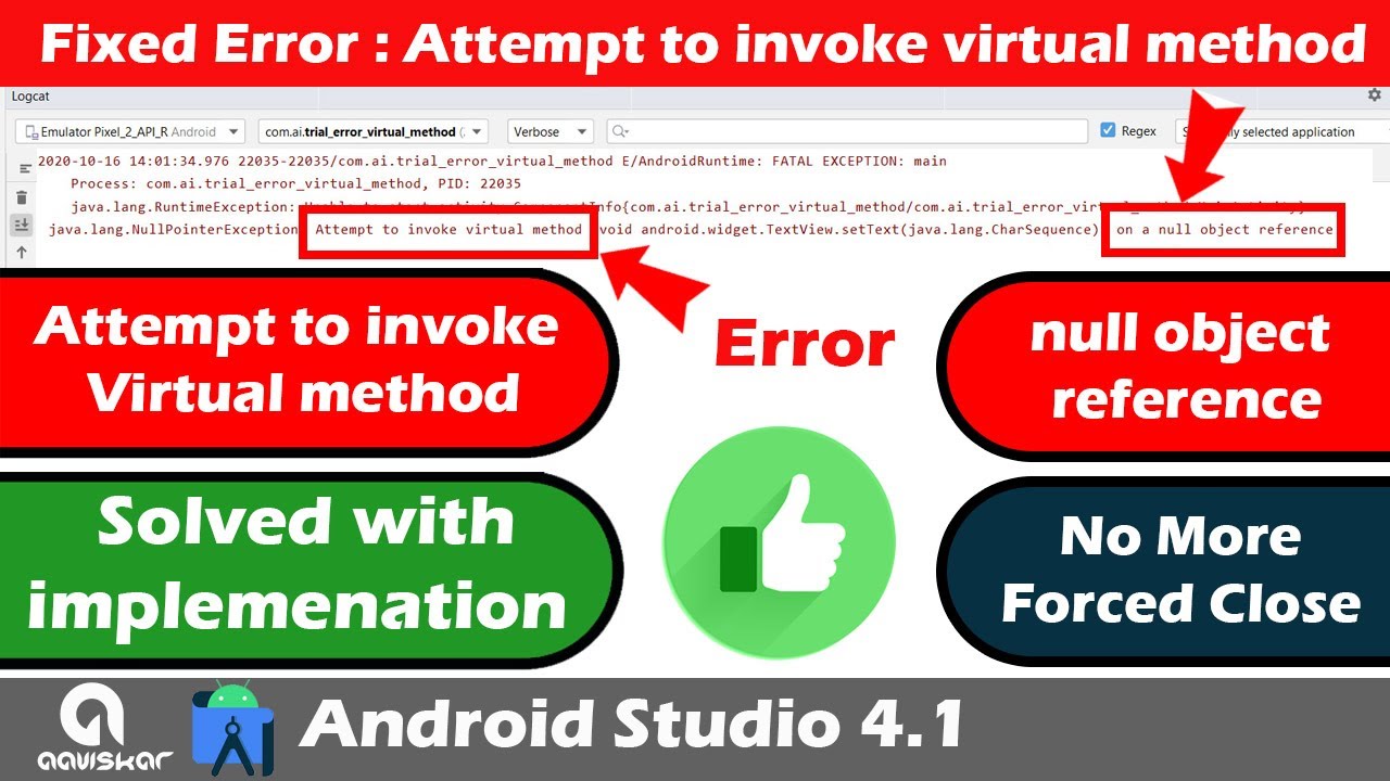 Attempt To Invoke Virtual Method On A Null Object Reference