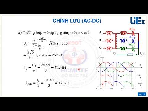 Video C3. Chỉnh lưu tia 3 pha có điều khiển tải R - youtube