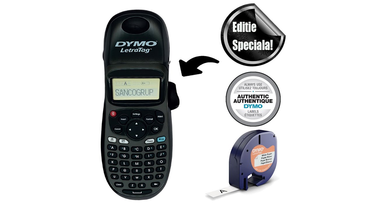 Dymo LetraTag Black Edition YouTube