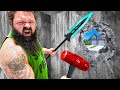 World's STRONGEST Man vs Unbreakable House! *trapped*