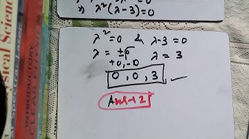 csir net:eigenvalue of a matrix using characteristic polynomial:june2011