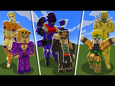 FINALMENTE SAIU A PRIMEIRA VERSÃO DESSE ADDON DE JOJO PARA MINECRAFT PE!! Minecraft Bedrock