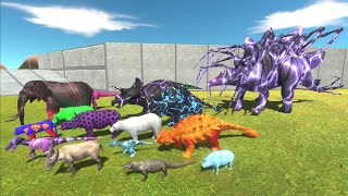 Escape from ALIEN STEGOSAURUS - Escape from Monster - Animal Revolt Battle Simulator