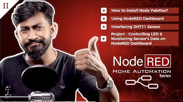 Monitor Sensor & Control LEDs on Node-RED Dashboard connected to Raspberry Pi board