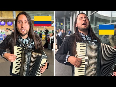 Song About Dovbush Is Performed By Ianko At The Central Airport Of Colombia